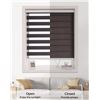 Image 2 : BLACK CORDLESS ZEBRA BLINDS 27 X 72