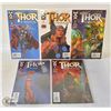 THOR 5 ISSUE FULL MINI SERIES COMICS