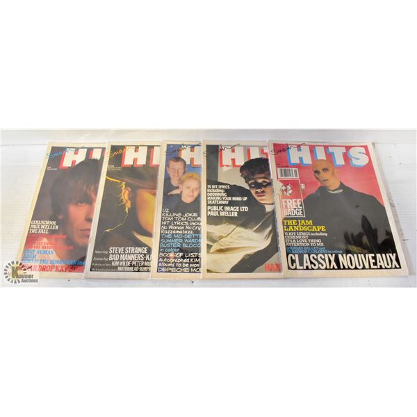 5 CLASSIC MAGAZINE SMASH HITS U2 KATE BUSH