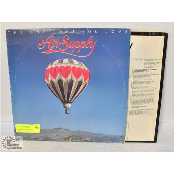 AIR SUPPLY -THE ONE THAT I LOVE VINYL