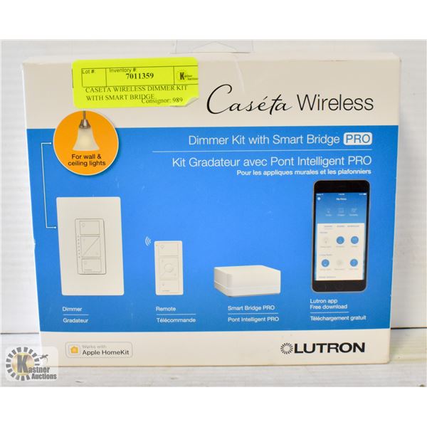 CASETA WIRELESS DIMMER KIT WITH SMART BRIDGE