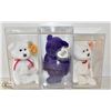 Image 1 : 3 X BEANIE BABIES INCLUDING DIANA PRINCESS BEAR