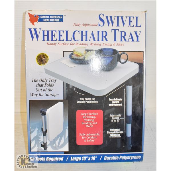 SWIVEL WHEELCHAIR TRAY