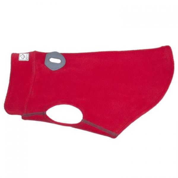 RCPETS BASELINE RED FLEECE PULLOVER 22"