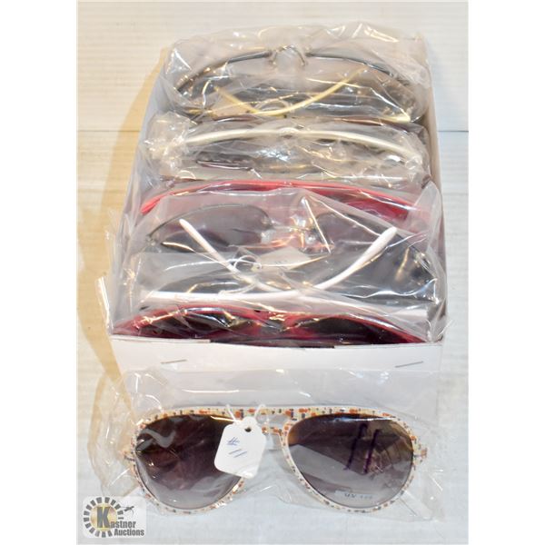 BOX WITH 14 ASSORTED SUNGLASSES