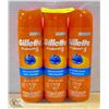 Image 1 : 3 PACK GILLETTE FUSION 5 ULTRA MOISURIZING SHAVE