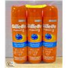 Image 1 : 3 PACK GILLETTE FUSION 5 ULTRA MOISURIZING SHAVE