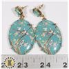 Image 1 : NEW ANTIQUE THEME FLOWER AND BIRD DROP EARRINGS