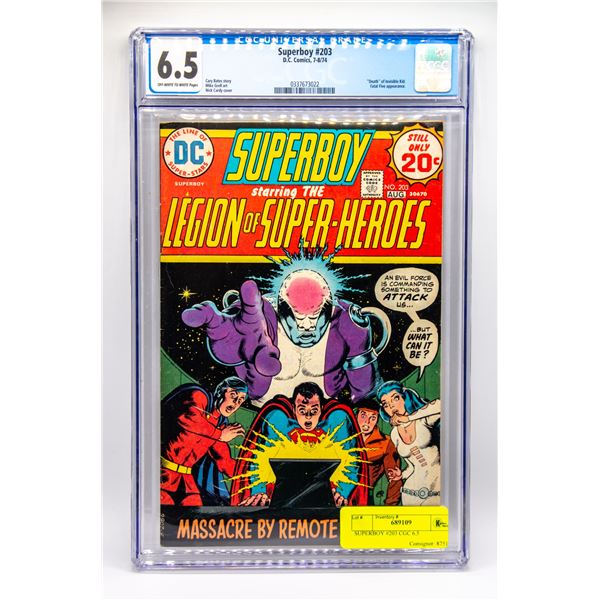 SUPERBOY #203 CGC 6.5