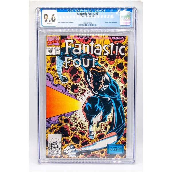 CGC 9.6 FANTASTIC FOUR 352. DR DOOM APPEARANCE