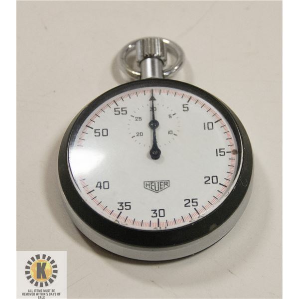HEUER MADE IN SWITZERLAND POCKET TIMER/ STOP