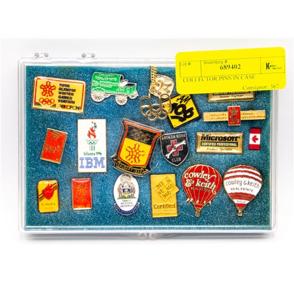 COLLECTOR PINS IN CASE