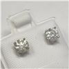 Image 1 : BZ1121-11 14K WHITE GOLD DIAMOND EARRINGS