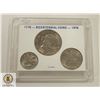 Image 1 : 1776-1976 USA 3 COIN BU SET IN HOLDER