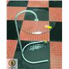 Image 1 : GLASS & METAL SIDE TABLE APPROX 28" TALL