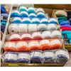 64 BALLS VINTAGE KNIT CROCHET CRAFT YARN