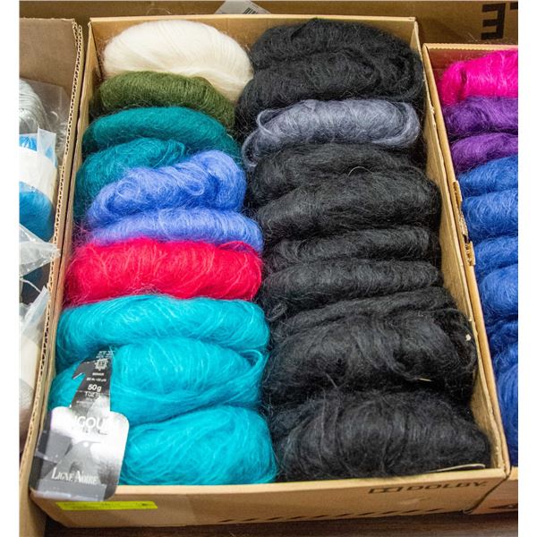 MOHAIR KNITTING WOOL CRAFT YARN, 20 BALLS