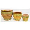 Image 1 : 3 PC LARGE 12" MEDIUM 10" SMALL 6" CERAMIC PLAN