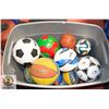Image 1 : BIN WITH APPROX 15 VARIOUS SPORTS BALLS