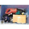 ESTATE BOX W/ TOOLS: SAWZALL, CIRCULAR SAW, DRILL