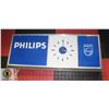 Image 1 : VINTAGE PHILIPS LIGHT UP CLOCK - REQUIRES CORD.