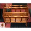 Image 1 : VINTAGE MAGAZINE RACK SOLID WOOD