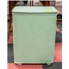 Image 1 : VINTAGE LAUNDRY BASKET MINT GREEN COLOURED