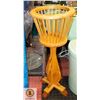 Image 1 : WOODEN PLANT STAND H-34.5" DIAMETER-14"