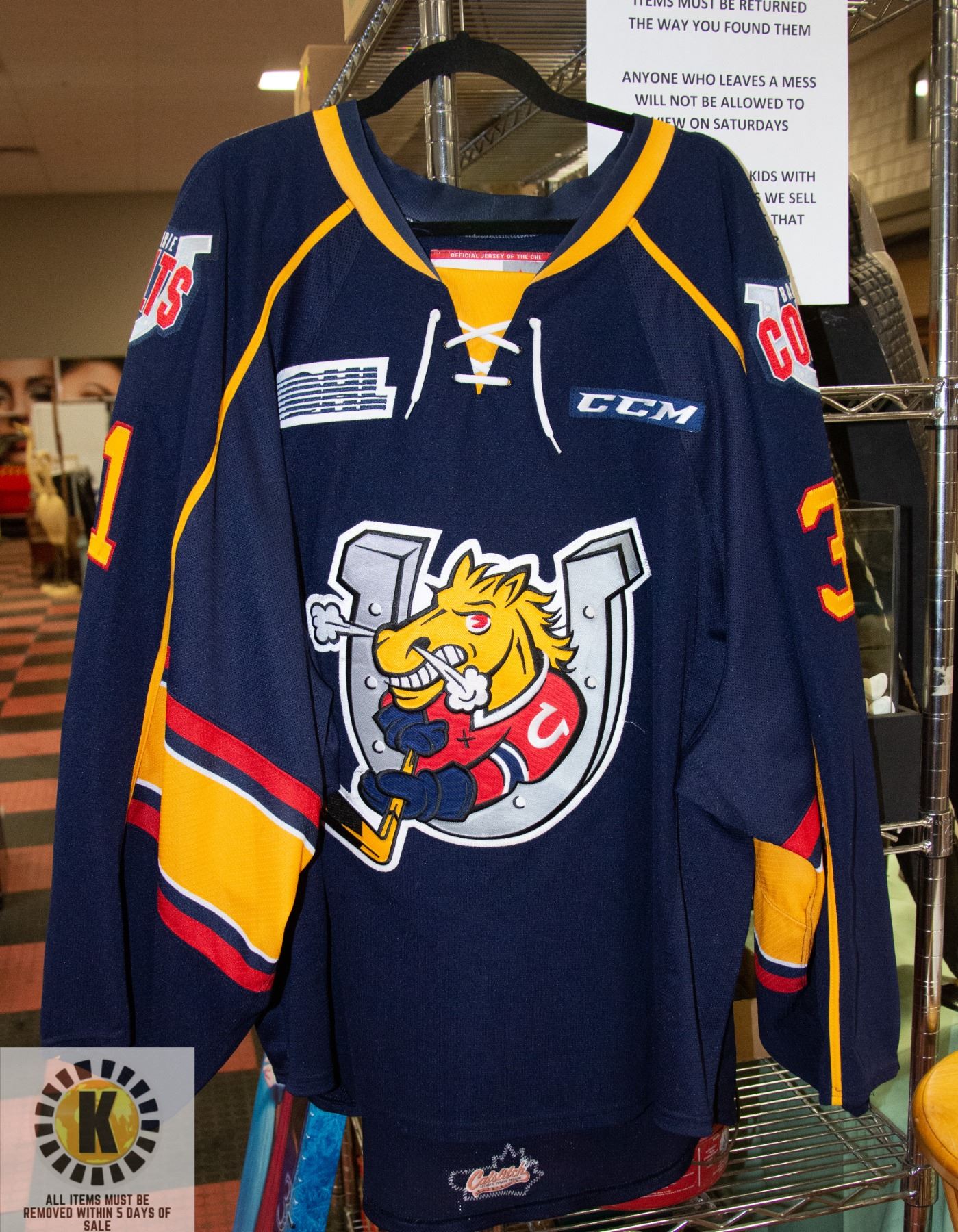 BARRIE COLTS JERSEY 31 BADENHORST barrie-colts-jersey-31-badenhorst