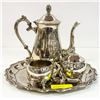 Image 1 : ESTATE METAL TEA SERVICE SET