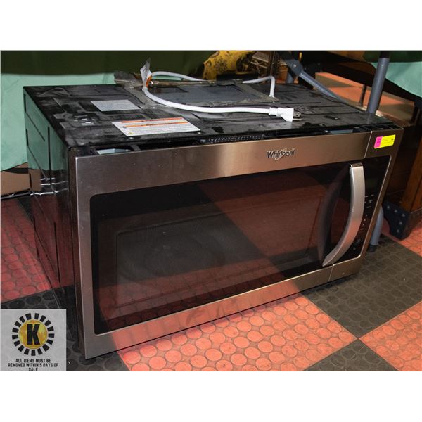 WHIRLPOOL STAINLESS STEEL OTR MICROWAVE