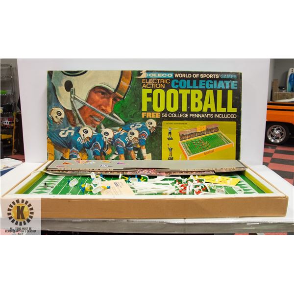 VINTAGE 1970 COLECO COLLEGIATE FOOT BALL TESTED