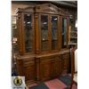 Image 1 : WOOD BUFFET AND HUTCH H-90" W-20" L-73.5"