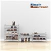 Image 2 : NEW SIMPLE HOUSEWARE 3 TIER SHOE RACK, GREY METAL