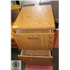 OAK TONE FILE CABINET - NO KEY APPROX H-29.5"