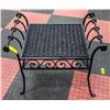 HEAVY METAL / WICKER SEAT, SCROLL DESIGNS