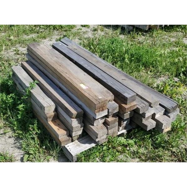 PALLET OF 2-6 FOOT ROUGH CUT LUMBER