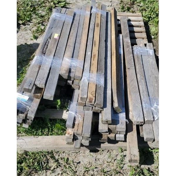 PALLET OF 2X2, 3X3 POSTW 3-7 FT LENGTH