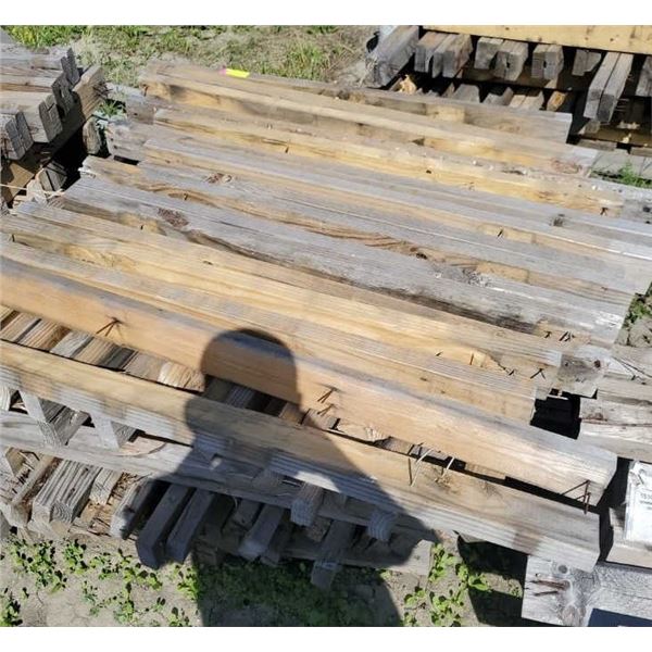 PALLET OF 2X4 4-5 FT LENGTHS NOT PROCESSED