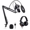 Image 1 : NEW REPACKED MAONO BLACK PODCASTING MICROPHONE KIT