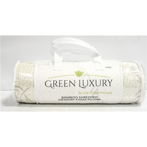 KING SIZE BAMBOO SHREDDED MEMORY FOAM PILLOW