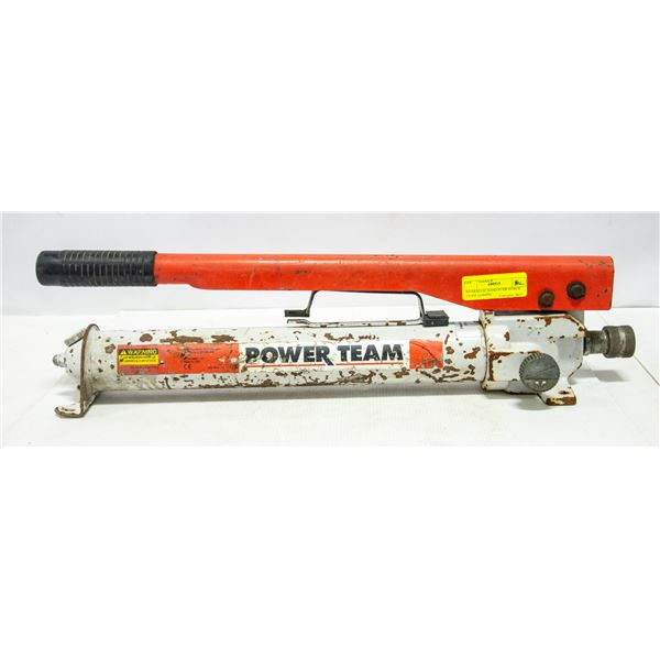 HYDRAULIC HAND PUMP POWER TEAM 10,000PSI