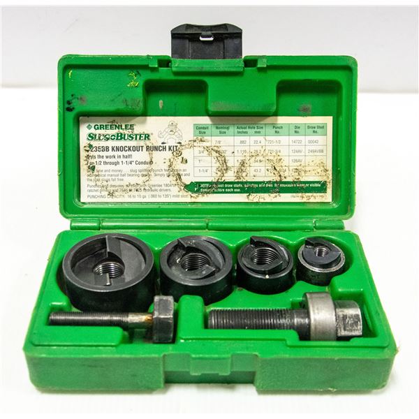GREENLEE SLUG BUSTER 7235BB KNOCKOUT PUNCH SET