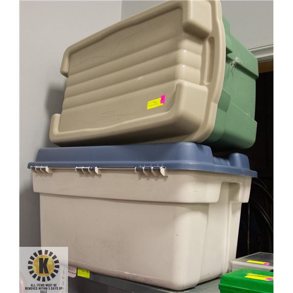 2 STORAGE CONTAINERS