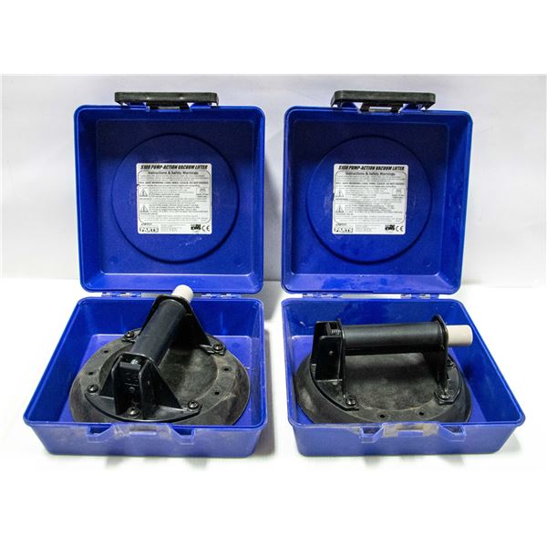 SET OF INDUSTRIAL SUCTION CUPS 5108, 8" ROUND