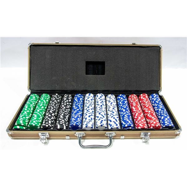 COMPLETE POKER SET IN HARD CASE