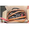 Image 1 : BOX OF VARIOUS BOOSTER CABLES