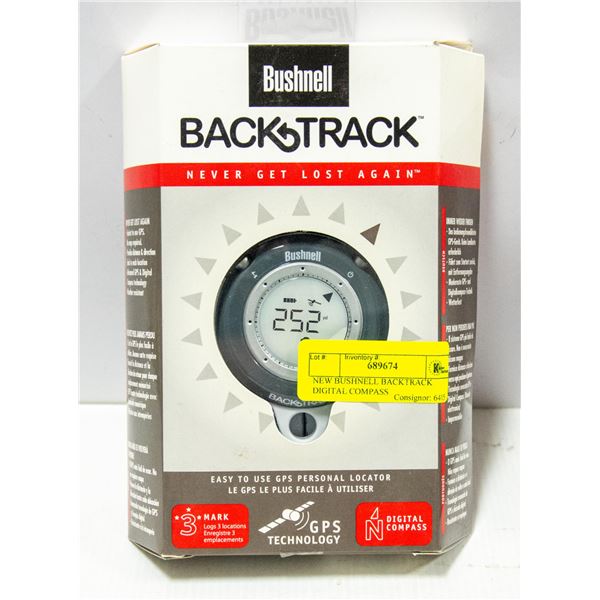 NEW BUSHNELL BACKTRACK DIGITAL COMPASS
