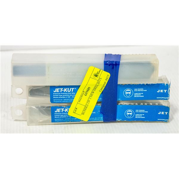 BUNDLE OF 3 NEW DRILL BITS