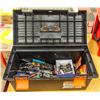Image 1 : TOOL BOX W/ SCREWDRIVERS, SOCKETS, HAMMERS AND